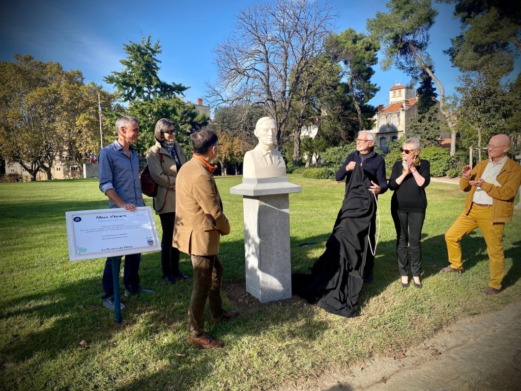 Inauguration du Buste en pierre d'Alban Véziers