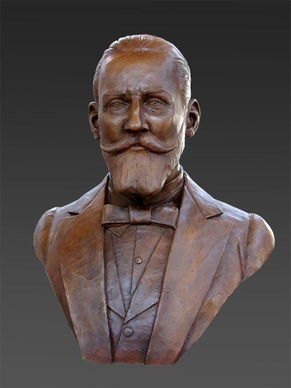 Sculpture buste  Dembiermont par Olivier delobel
