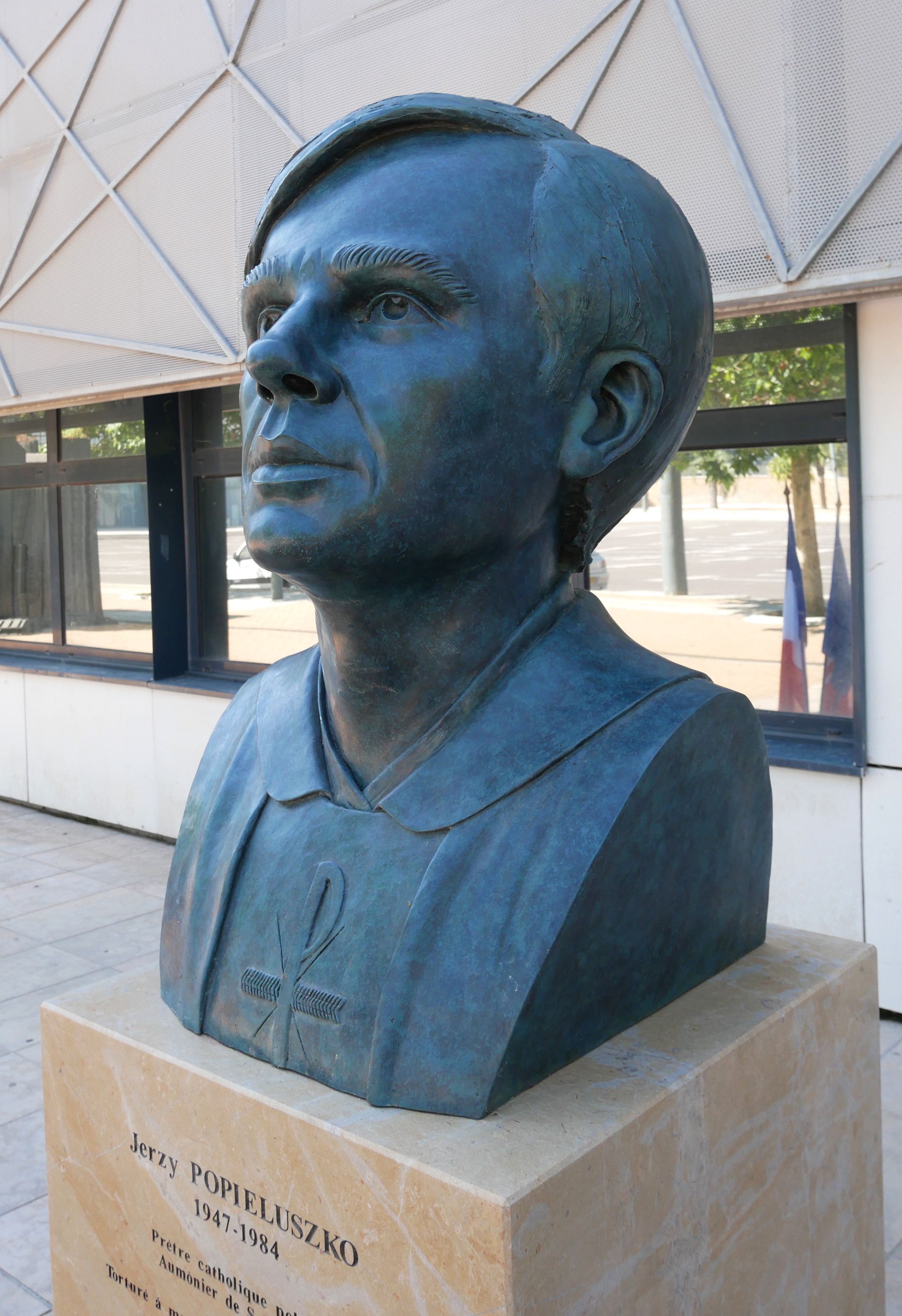 Jerzy Popieluszko Sculpture Bronze