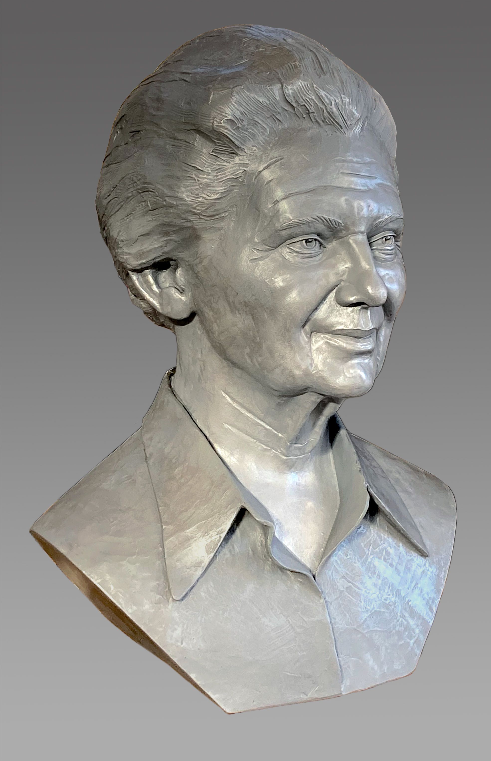 Sculpture buste en résine de Simone Veil  par Olivier delobel