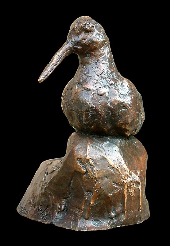 bécasse en bronze par Olivier delobel