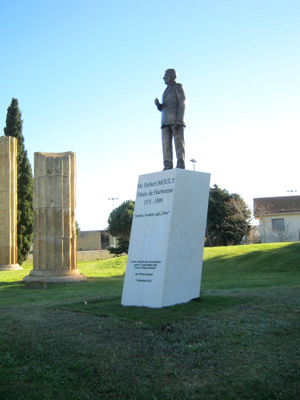 Hubert Mouly Scultpure Bronze Narbonne par Olivier Delobel